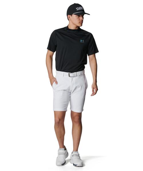 UNDER ARMOUR（アンダーアーマー）の「UAアーマードライ ショートスリーブ モックネック シャツ（ゴルフ/メンズ）（ポロシャツ・メンズ・ブラック・M/2XL/L/XL/3XL/S）」の3枚目の写真