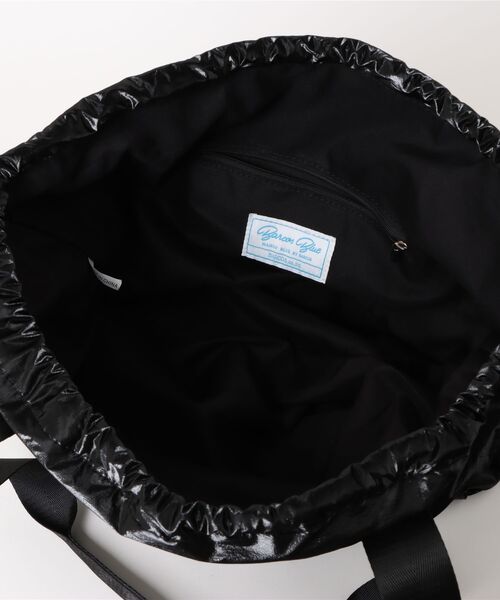 BarcosBlue（バルコスブルー）の「【BarcosBlue/バルコスブルー】巾着型軽量トートバッグ（トートバッグ・レディース・ブラック/シルバー・ONE SIZE）」の9枚目の写真