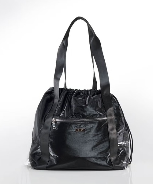 BarcosBlue（バルコスブルー）の「【BarcosBlue/バルコスブルー】巾着型軽量トートバッグ（トートバッグ・レディース・ブラック/シルバー・ONE SIZE）」の11枚目の写真