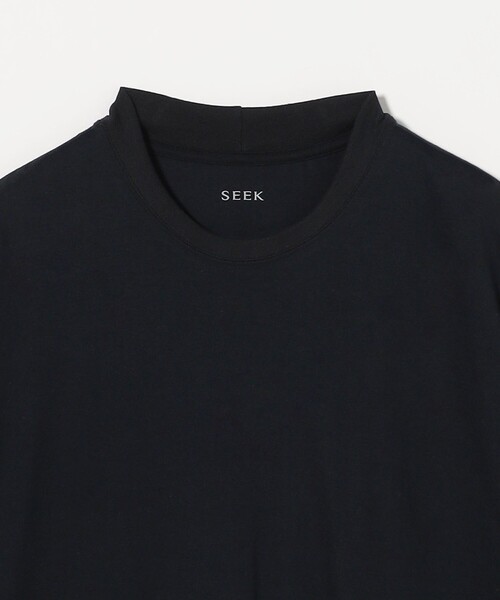 SEEK(シーク)の「<SEEK> クルーネックTシャツ(Tシャツ/カットソー・メンズ・ホワイト/ブラック・L/M)」の4枚目の写真