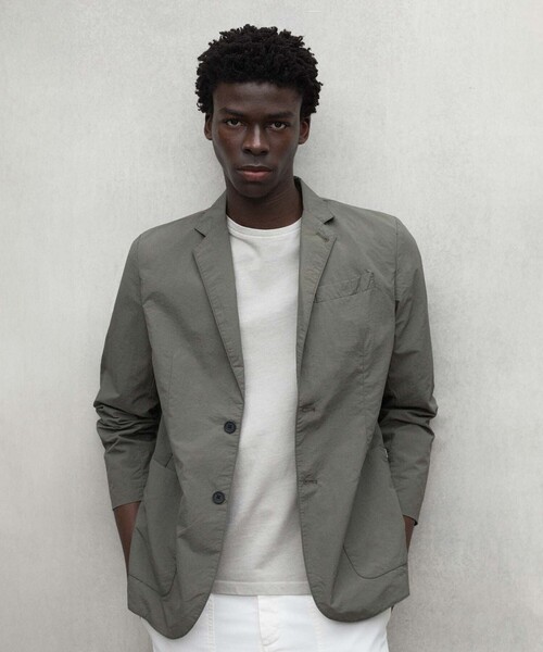 ECOALF(エコアルフ)の「ANETO ジャケット / ANETOALF JACKET MAN(ブルゾン・メンズ・グリーン系その他4/ブルー系その他7・S/L/M)」の1枚目の写真
