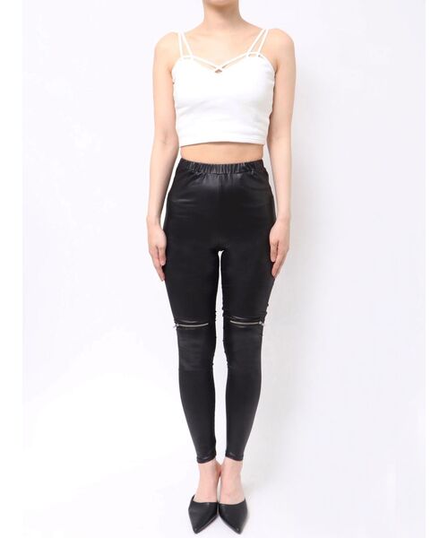 ハイウエストKNEE ZIPレギンス（その他パンツ）｜GYDA（ジェイダ