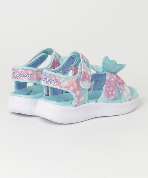 SKECHERS(スケッチャーズ)の「スケッチャーズ SKECHERS JUMPSTERS SANDAL ジャンプスターズサンダル バタフライ ブライト(サンダル・レディース・ラベンダー/アクア・22.0cm/18.0cm/19.0cm/20.0cm/21.0cm/17.0cm)」の5枚目の写真