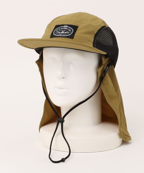 POLeR（ポーラー）の「POLeR/ポーラー キャップ 2WAY DRAW+SUNGUARD CAP 251MCV0030（キャップ・メンズ・ライトオリーブ/ブラック・FREE）」の6枚目の写真