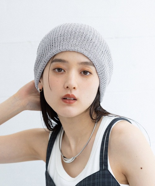 RAGEBLUE(レイジブルー)の「アソートカラービーニー(ニットキャップ/ビーニー・レディース・ブラック/グレー/ブルー/ブラック系・FREE)」の4枚目の写真