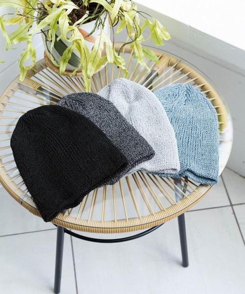 RAGEBLUE(レイジブルー)の「アソートカラービーニー(ニットキャップ/ビーニー・レディース・ブラック/グレー/ブルー/ブラック系・FREE)」の5枚目の写真