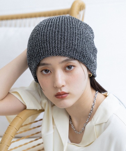 RAGEBLUE(レイジブルー)の「アソートカラービーニー(ニットキャップ/ビーニー・レディース・ブラック/グレー/ブルー/ブラック系・FREE)」の12枚目の写真