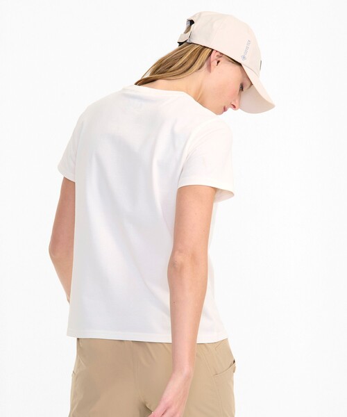 AIGLE(エーグル)の「UVカット 吸水速乾 リバティプリントロゴ半袖Tシャツ / フラワー 花柄(Tシャツ/カットソー・レディース・ホワイト/ブルー・S/M/XS/L)」の6枚目の写真
