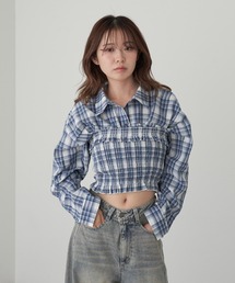 RAY CASSIN | チェックシャツボレロ(シャツ/ブラウス)