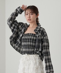 RAY CASSIN | チェックシャツボレロ(シャツ/ブラウス)