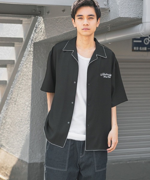 セール】ブランケットステッチシャツ（シャツ/ブラウス）｜niko and