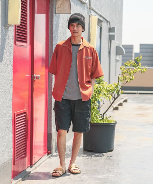 niko and...(ニコアンド)の「ブランケットステッチシャツ(シャツ/ブラウス・メンズ・ブルー/ブラック/オレンジ・MEDIUM/LARGE)」の8枚目の写真