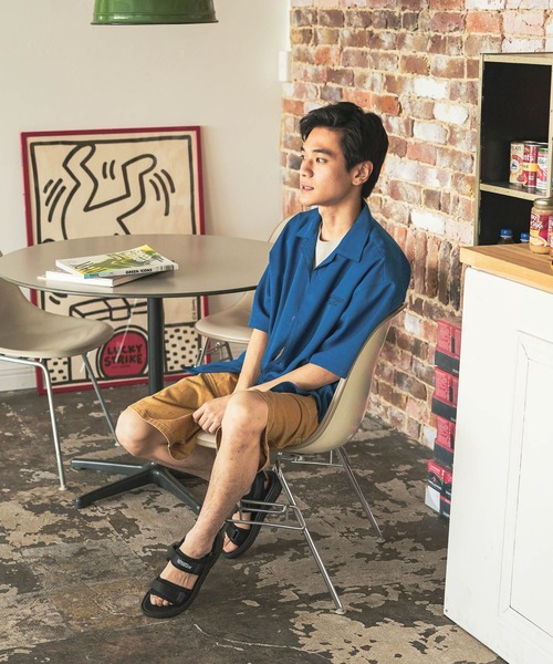 niko and...(ニコアンド)の「ブランケットステッチシャツ(シャツ/ブラウス・メンズ・ブルー/ブラック/オレンジ・MEDIUM/LARGE)」の16枚目の写真