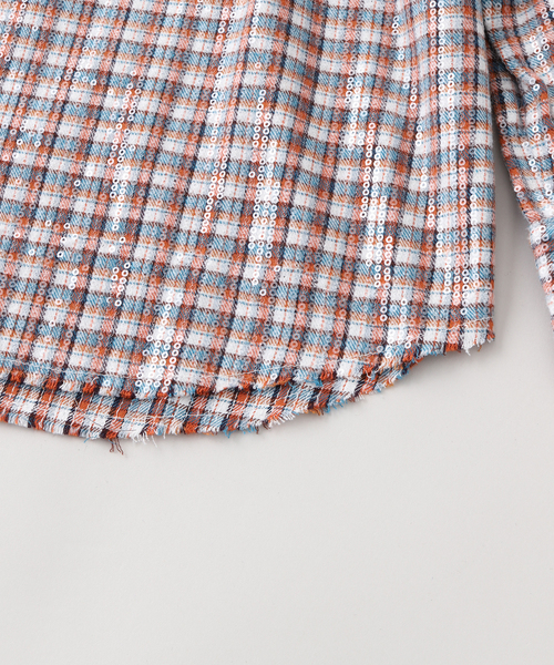 AFB(エーエフビー)の「AFB / エーエフビー SPANGLE SHIRTS(シャツ/ブラウス・メンズ・オレンジ/グリーン系その他/カーキ/ブラック・MEDIUM)」の7枚目の写真