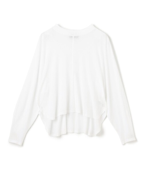 uncrave（アンクレイヴ）の「シアーハイツイストリブ ドルマントップス（Tシャツ/カットソー・レディース・ブラウン系/ホワイト系/ブラック系/グレー系・F）」の15枚目の写真