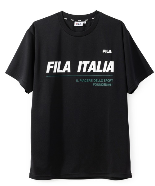 FILA（フィラ）の「【別注】フィラ FILA 冷感半袖Tシャツ 限定コラボ（Tシャツ/カットソー・メンズ・ブラック/ネイビー/ホワイト・M/L/LL/3L）」の3枚目の写真
