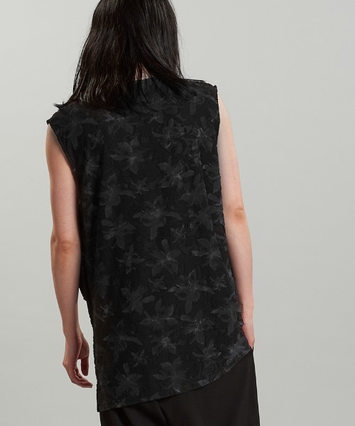 NO ID.（ノーアイディ）の「mta570-ﾄﾞﾚｰﾌﾟｽﾘｰﾌﾞﾚｽ-PO プルオーバー（タンクトップ・メンズ・ブラック/ホワイト・ONE SIZE）」の18枚目の写真