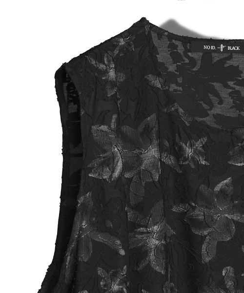 NO ID.（ノーアイディ）の「mta570-ﾄﾞﾚｰﾌﾟｽﾘｰﾌﾞﾚｽ-PO プルオーバー（タンクトップ・メンズ・ブラック/ホワイト・ONE SIZE）」の11枚目の写真