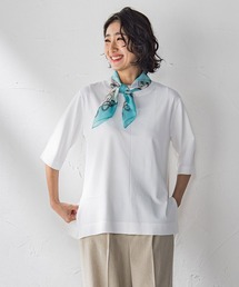 Tシャツ風ニットプルオーバー≪手洗い可能≫