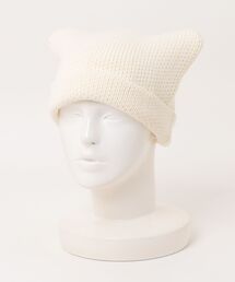 Chica（チカ）の「Chica/チカ/ネコ耳ニット帽（ニットキャップ/ビーニー・レディース）」