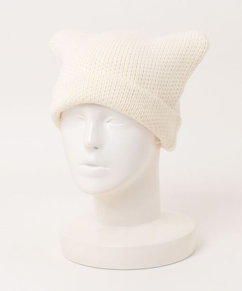 ニットビーニー MOCHA rosary moon Bucktail Knit Beanie - ROSARYMOON OFFICIAL WEB STORE