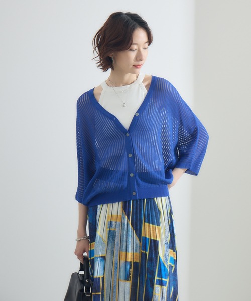 Paradise Picnic（パラダイスピクニック）の「メッシュドルマンカーデ（カーディガン/ボレロ・レディース・ブラック/ホワイト/ベージュ・FREE）」の10枚目の写真