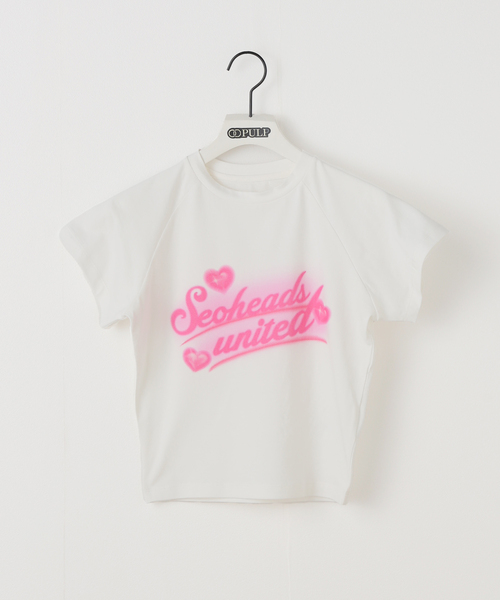 s/e/o(エスイーオー)の「【Geek Office/ギークオフィス】s/e/o/エスイーオー seoheads HEART AIRBRUSH T-SHIRT(Tシャツ/カットソー・レディース・バーガンディー・FREE)」の1枚目の写真