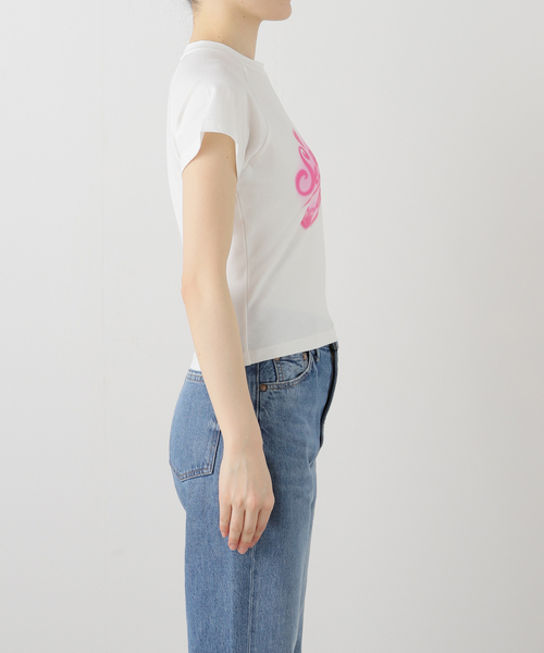 s/e/o(エスイーオー)の「【Geek Office/ギークオフィス】s/e/o/エスイーオー seoheads HEART AIRBRUSH T-SHIRT(Tシャツ/カットソー・レディース・バーガンディー・FREE)」の2枚目の写真