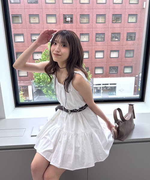 mline（エムライン）の「[mline]コットンレース キャミワンピ（ワンピース・レディース・オフホワイト・FREE）」の6枚目の写真