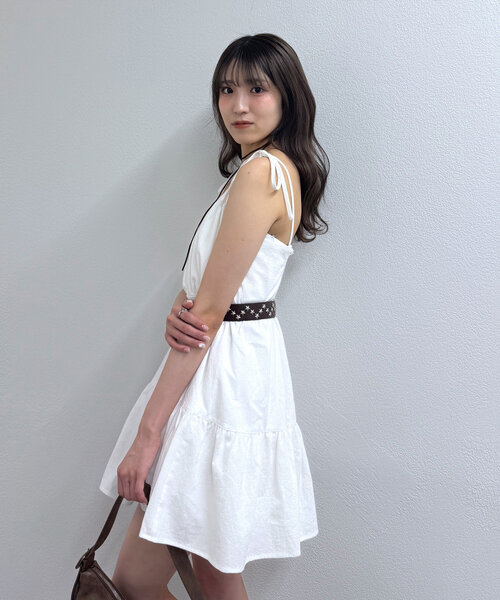 セール】[mline]コットンレース キャミワンピ（ワンピース
