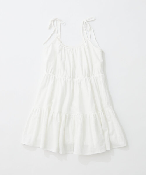 mline（エムライン）の「[mline]コットンレース キャミワンピ（ワンピース・レディース・オフホワイト・FREE）」の8枚目の写真