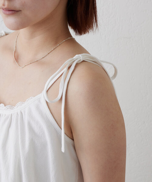 mline（エムライン）の「[mline]コットンレース キャミワンピ（ワンピース・レディース・オフホワイト・FREE）」の21枚目の写真