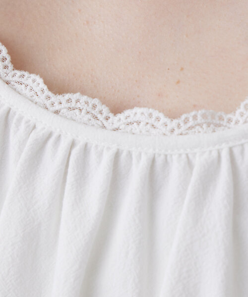 mline（エムライン）の「[mline]コットンレース キャミワンピ（ワンピース・レディース・オフホワイト・FREE）」の18枚目の写真