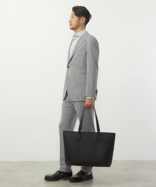 MEN'S MELROSE（メンズメルローズ）の「PUレザートートバッグ（トートバッグ・メンズ・ブラック・9）」の4枚目の写真