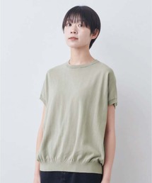 THREE FIFTY STANDARD（スリーフィフティースタンダード）の「ＴＨＲＥＥ　ＦＩＦＴＹ　ＳＴＡＮＤＡＲＤ　シャリッとしたコットン１００％のニットプルオーバー（ニット/セーター）」