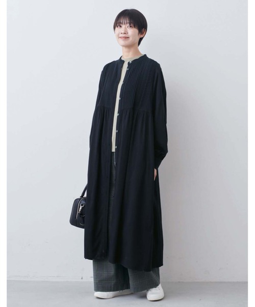 THREE FIFTY STANDARD（スリーフィフティースタンダード）の「ＴＨＲＥＥ　ＦＩＦＴＹ　ＳＴＡＮＤＡＲＤ　シャリッとしたコットン１００％のニットプルオーバー（ニット/セーター・レディース・ネイビー/ライトグレー/キャメル・LL/L/M）」の22枚目の写真