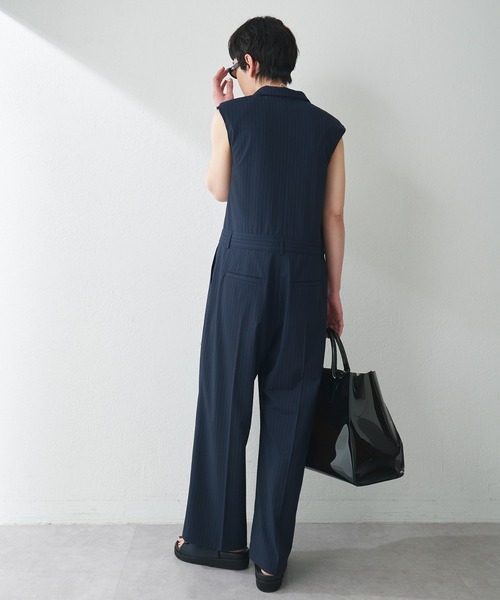 ネイビー　PLEATS PLEASE ノースリーブ オールインワン MONTHLY COLORS : MAY – isseymiyake.com