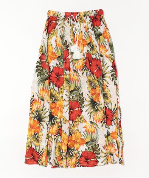 Kahiko(カヒコ)の「【Kahiko】カイルアロングスカート(スカート・レディース・ブラック/ホワイト/ネイビー/ベージュ/ターコイズブルー・FREE)」の2枚目の写真