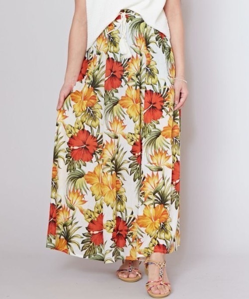 Kahiko(カヒコ)の「【Kahiko】カイルアロングスカート(スカート・レディース・ブラック/ホワイト/ネイビー/ベージュ/ターコイズブルー・FREE)」の8枚目の写真