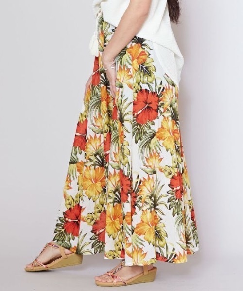 Kahiko(カヒコ)の「【Kahiko】カイルアロングスカート(スカート・レディース・ブラック/ホワイト/ネイビー/ベージュ/ターコイズブルー・FREE)」の9枚目の写真