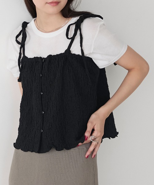 【新品】Horme シャーリングリボンビスチェ Horme(ホルメ) | ✔️New arrival □Horme original