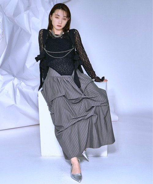 Ribbon noir 2way プリーツメロウハーネス（ベルト）｜Ezick（エジック