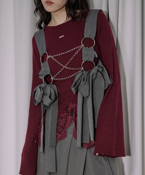 Ribbon noir 2way プリーツメロウハーネス（ベルト）｜Ezick（エジック