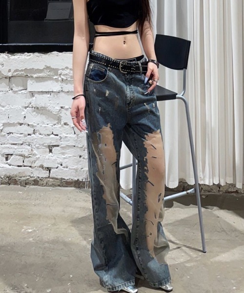 ZARA】Z1975 ハイライズ BOOT-CUT デニムパンツ 6164/096/427