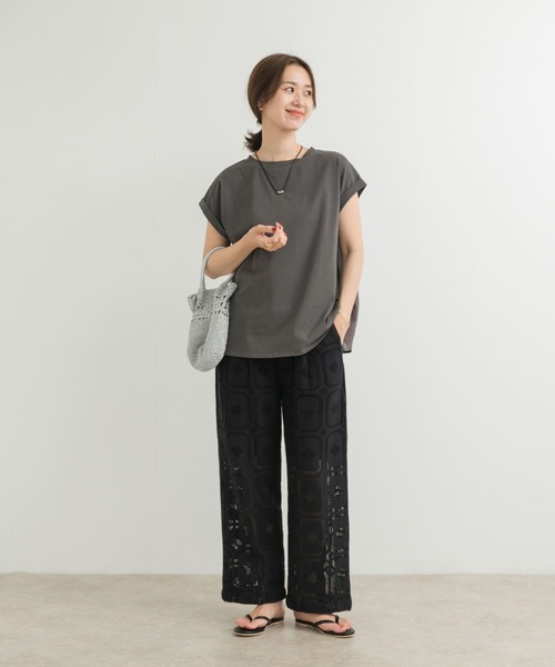 Kolor ドッキングカットソー セール】シャーリング布帛ドッキングカットソー（Tシャツ/カットソー