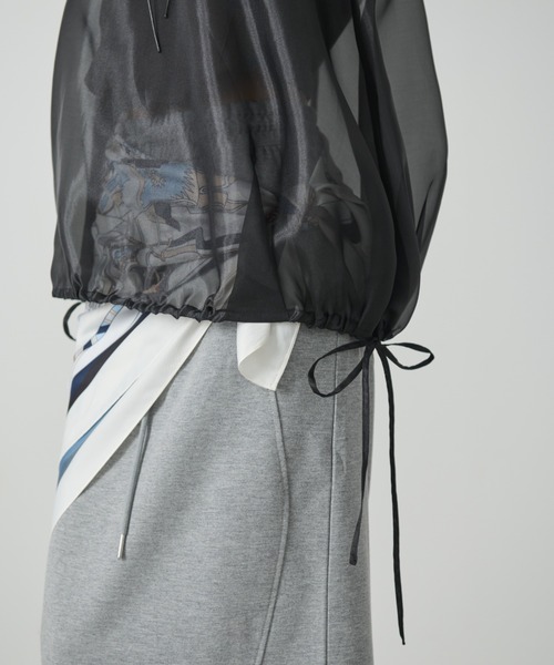 AIC.（エーアイシー）の「オーガンジーバルーントップス（タンクトップ・レディース・アイボリー/ブラック・FREE）」の13枚目の写真