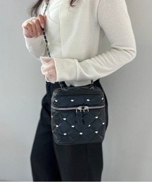 ipugo（イプゴ）の「ipugo/イプゴ ハート刺繍 キルティングチェーン バニティバッグ（ショルダーバッグ）」