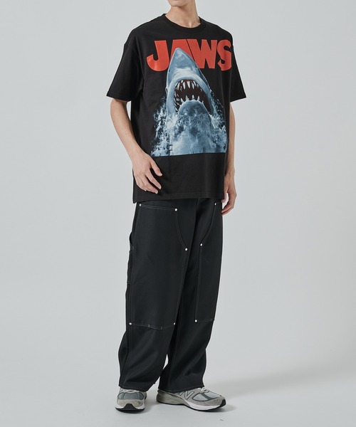 F-LAGSTUF-F（フラグスタフ）の「JAWS  DONT GO TEE（Tシャツ/カットソー・メンズ・ブラック・L/M）」の2枚目の写真