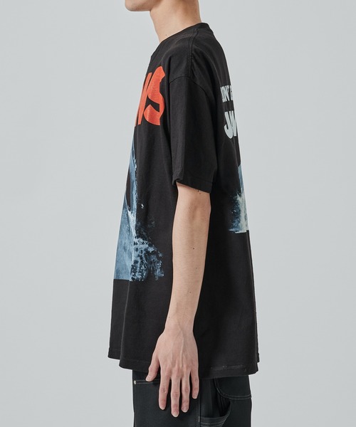 F-LAGSTUF-F（フラグスタフ）の「JAWS  DONT GO TEE（Tシャツ/カットソー・メンズ・ブラック・L/M）」の4枚目の写真