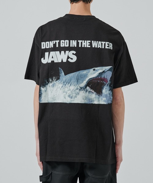 F-LAGSTUF-F（フラグスタフ）の「JAWS  DONT GO TEE（Tシャツ/カットソー・メンズ・ブラック・L/M）」の5枚目の写真